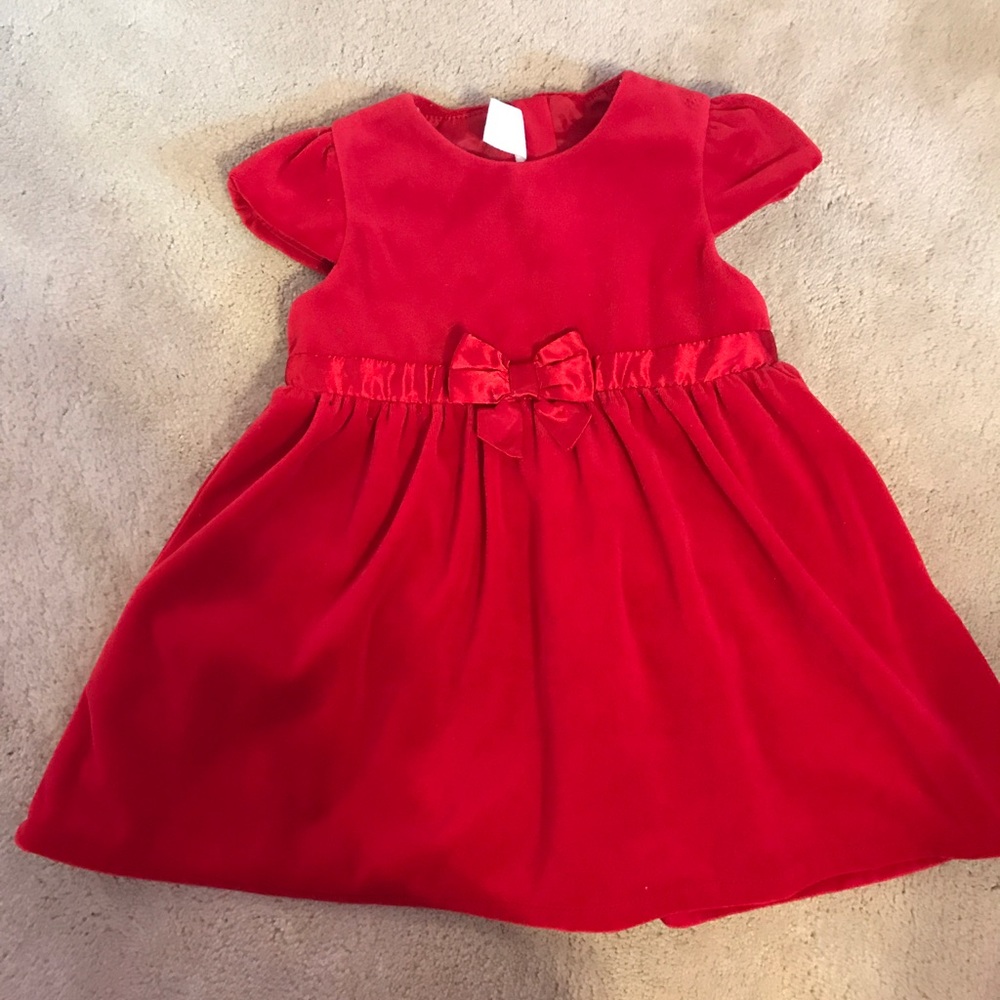 H&M Velour Red Dress
